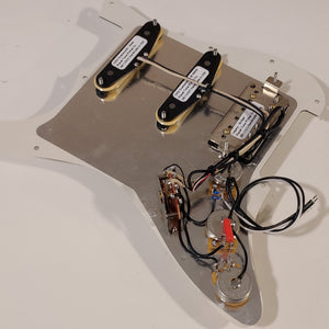 Planet Tone HSS Prewired Loaded Pickguard - Legacy / 1959 Overwounds - Parchment & Cream